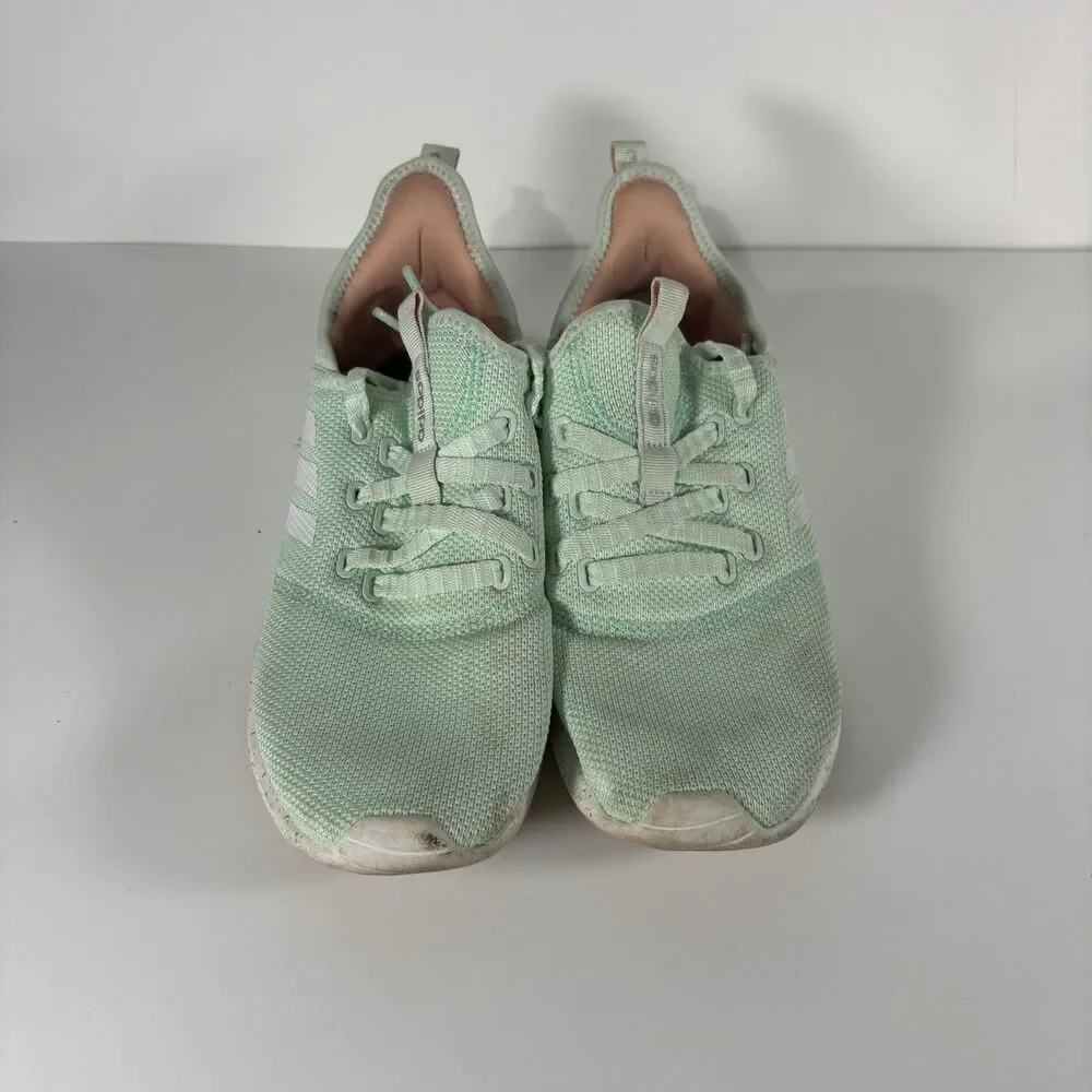 adidas Cloudfoam Pure Ice Mint/Cloud White Women's Mesh Cushioned Sneaker sz 8